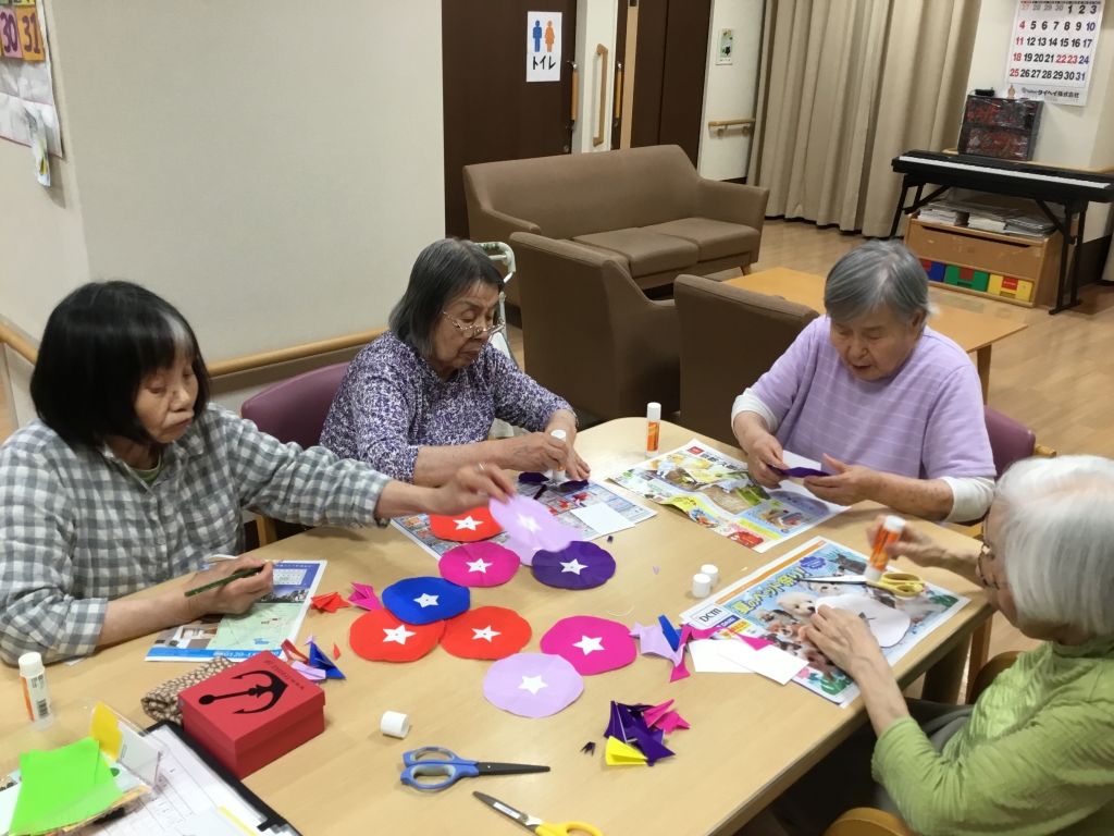 （グループホーム）朝顔壁面完成