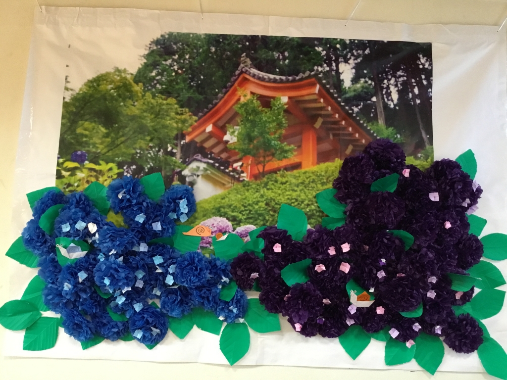 壁面制作 あじさい 地域密着型