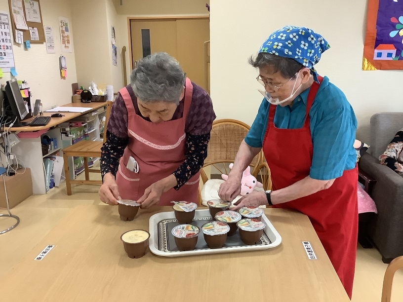 茶碗蒸しの準備開始