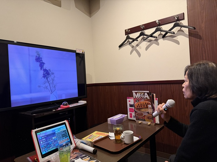 「久しぶりの熱唱！」