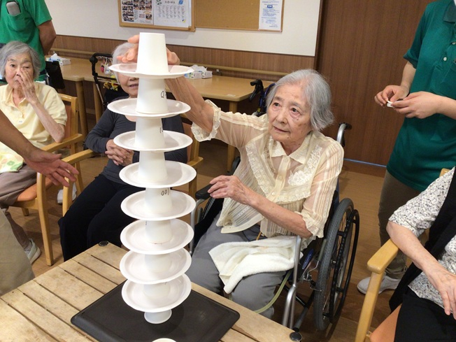 紙皿グラグラゲーム