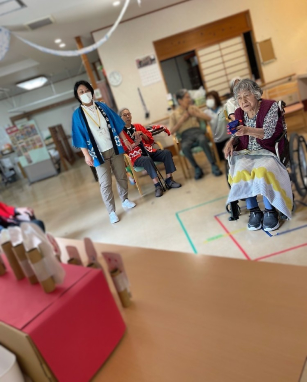 オレンジデイサービスの夏祭りにおじゃましました