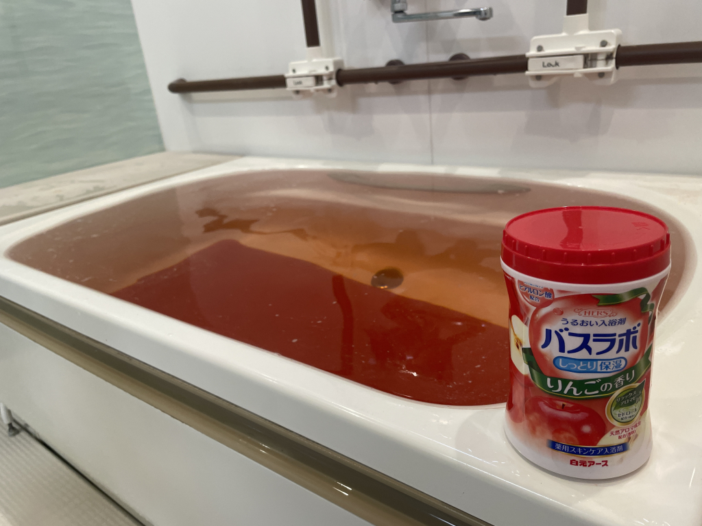 🛁🍎 りんごの香りに包まれて♪癒しの入浴タイム♨️