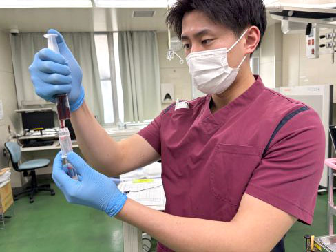 外傷処置等介助と検査提出