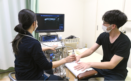 関節超音波（エコー）検査 イメージ