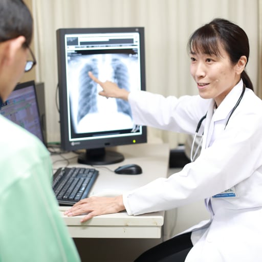 医師による説明の様子