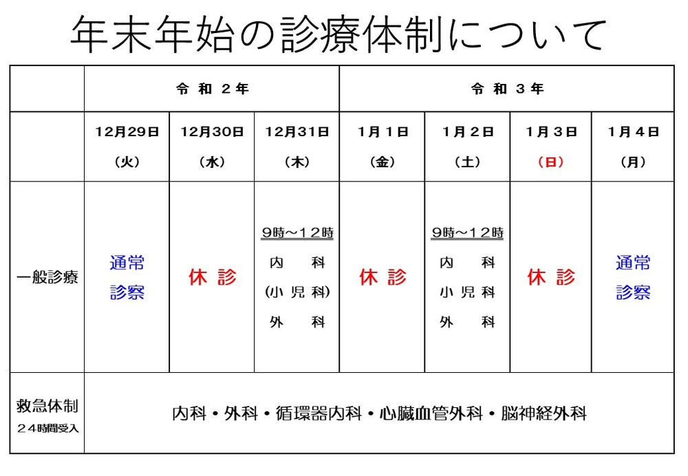 年末年始特別診療R2-3（HP掲示用）